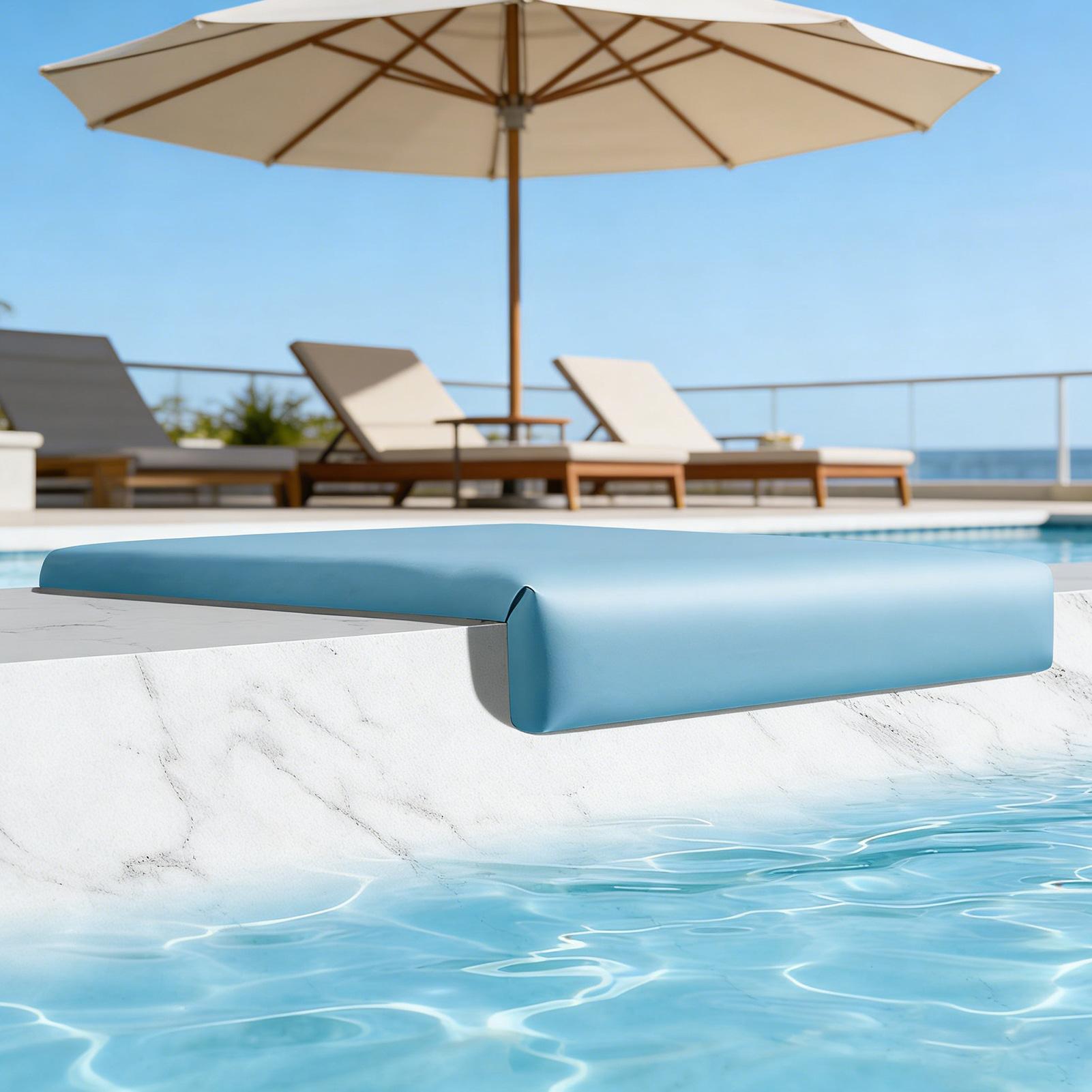 Outdoor Furniture Bench - Sedia da piscina portatile Lakeside, cuscino