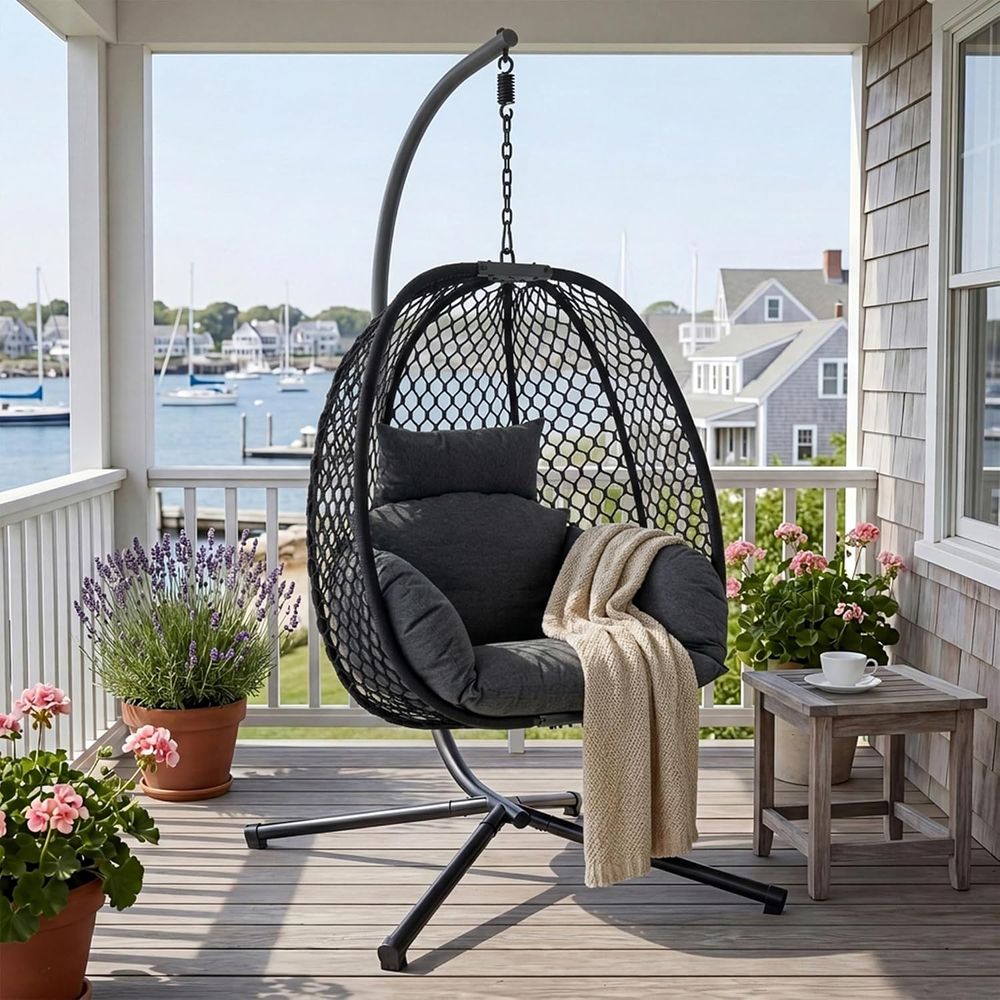 Outdoor Furniture Egg Chair - Sedia a dondolo a forma di