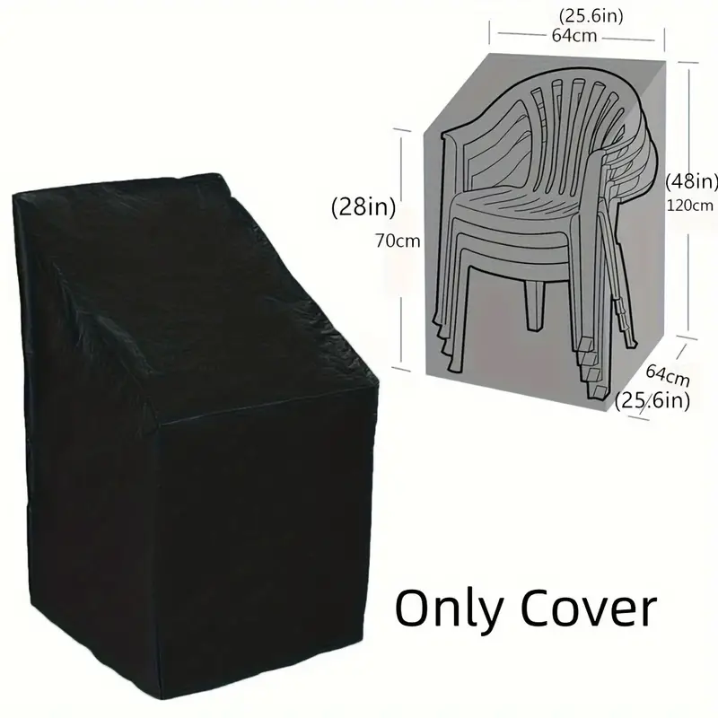 Outdoor Furniture Fabric Waterproof - Copertura per Sedie Impilabili Resistente, Impermeabile