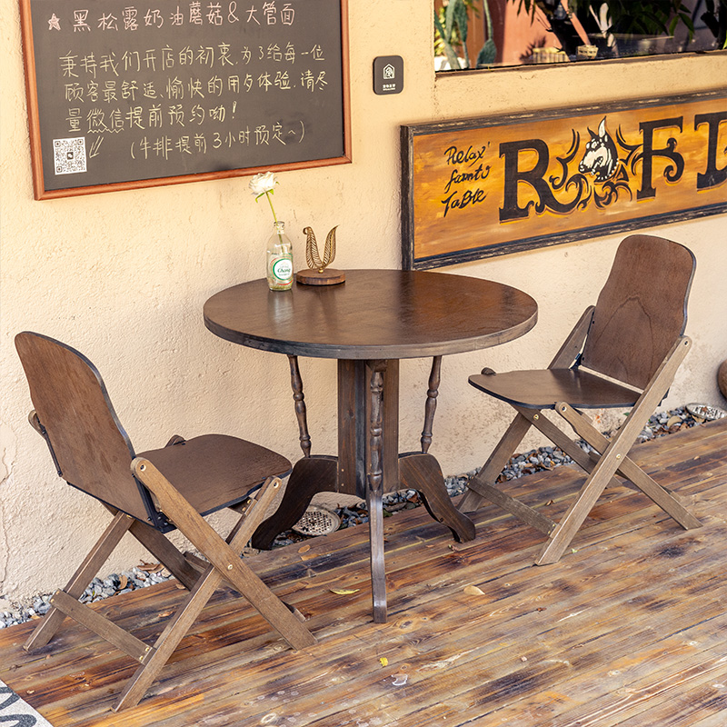 Outdoor Furniture Shop - Tavolo da pranzo retrò Tavolo rotondo