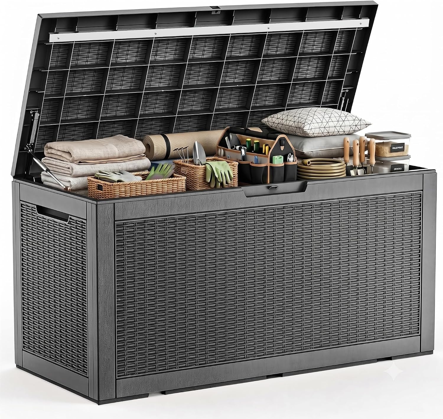 Outdoor Furniture Bench - Grande Contenitore da Esterno Impermeabile in