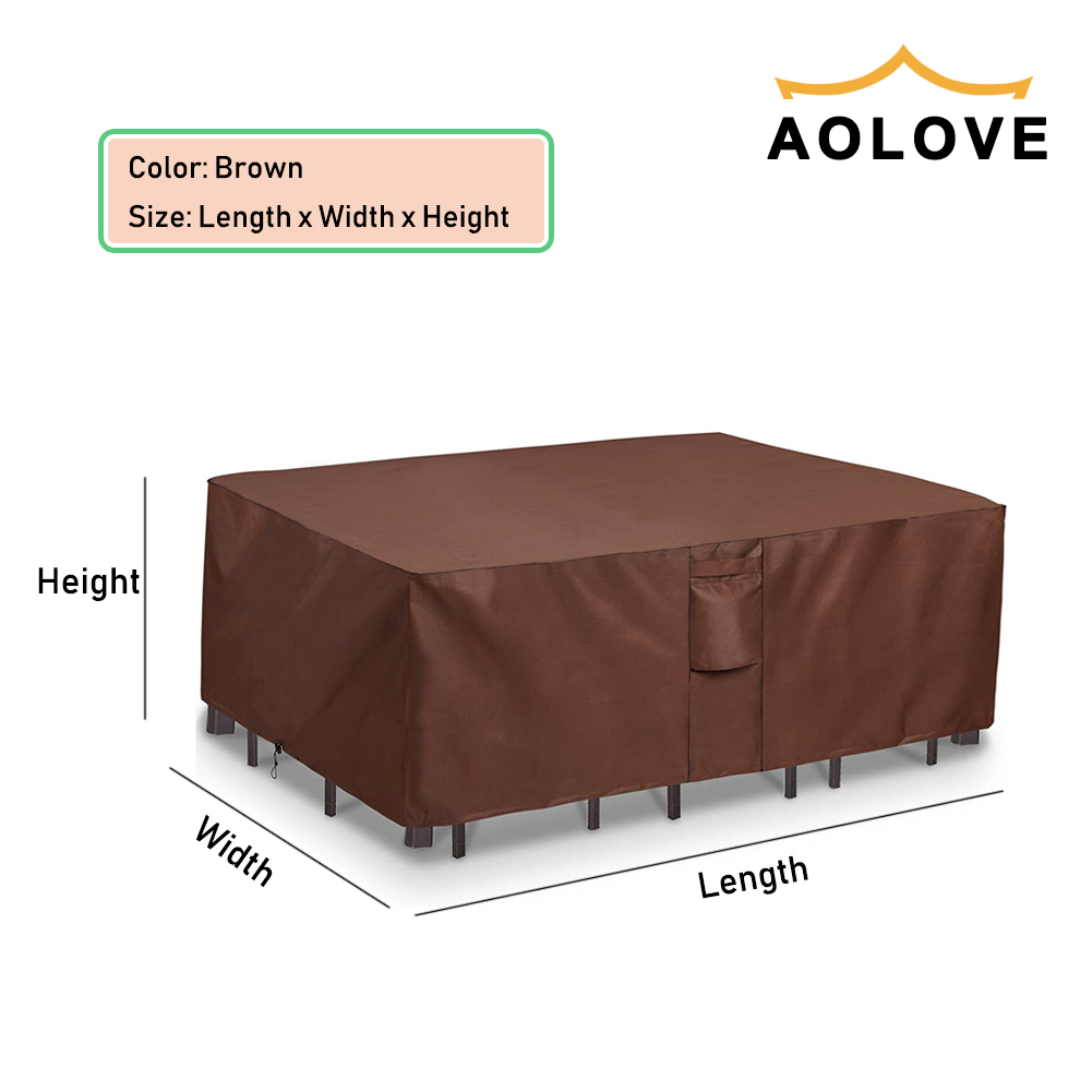 Marrone 420D HEAVY DUTY Copert - Outdoor Furniture Fabric Waterproof recensione e prezzo