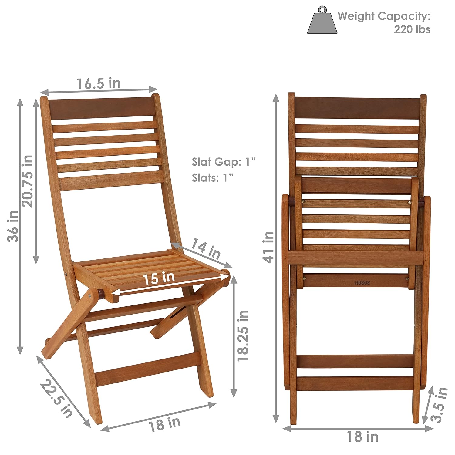 Set di 2 Sedie Pieghevoli da E - Outdoor Furniture Oil Teak recensione e prezzo