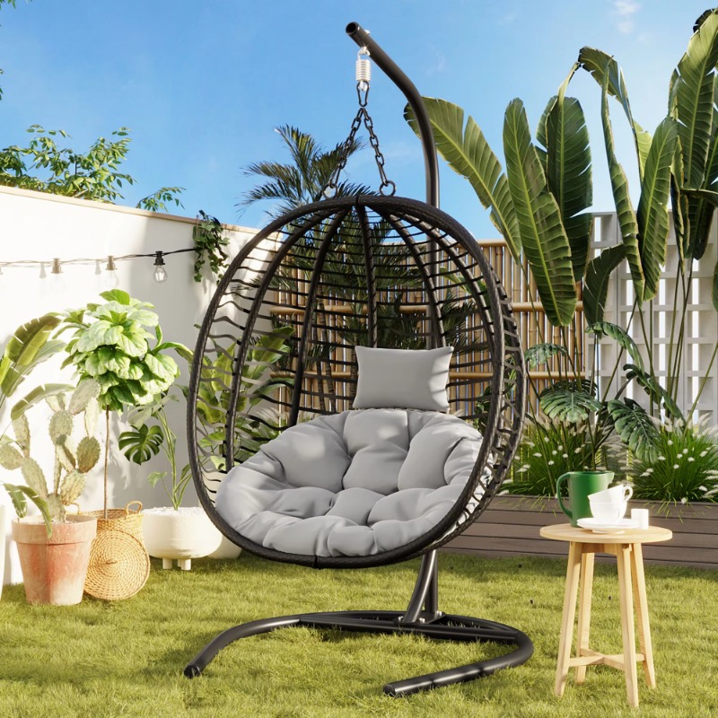 Sedia a dondolo pieghevole a f - Outdoor Furniture Egg Chair recensione e prezzo