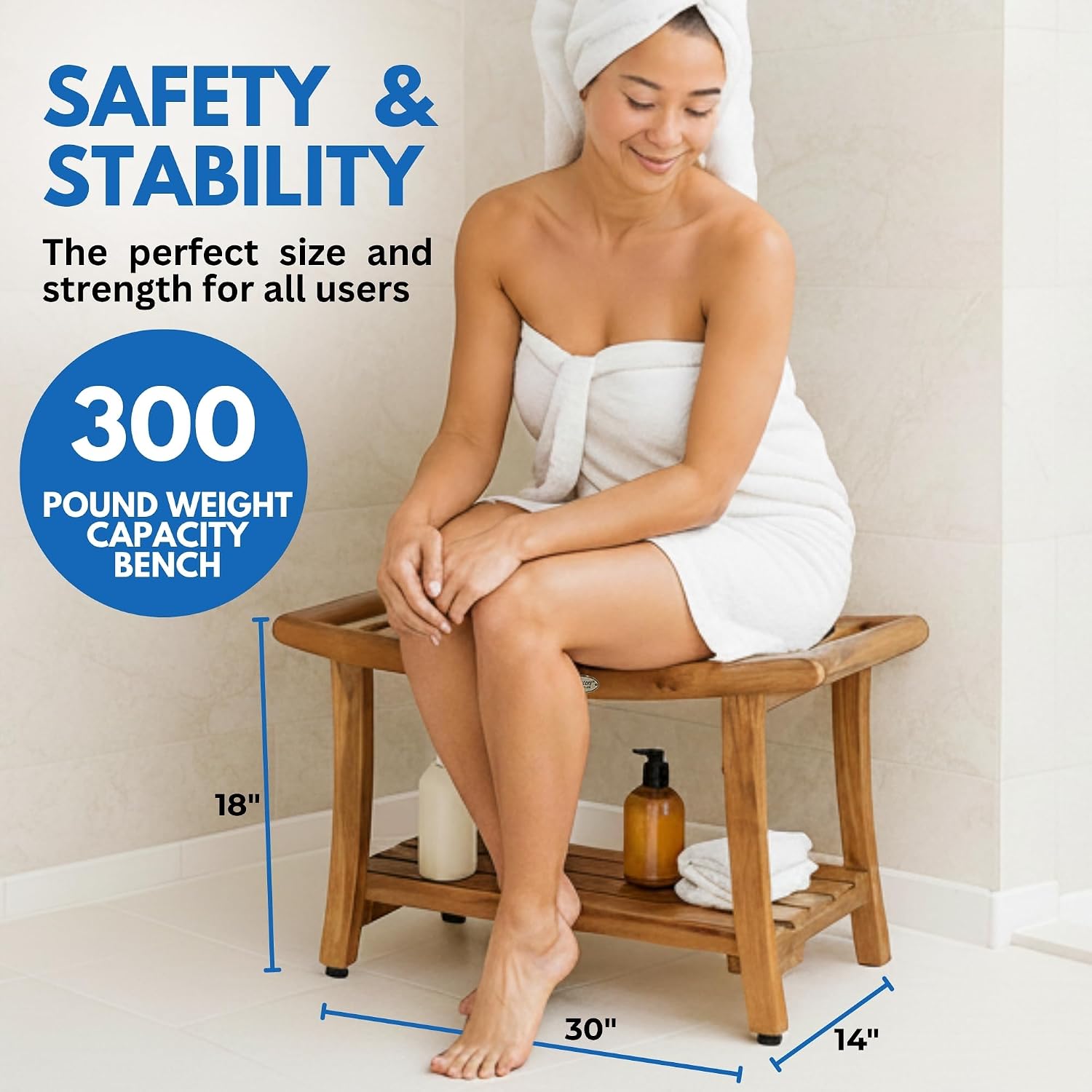 Panca doccia in teak con ripia - Outdoor Furniture Bench recensione e prezzo