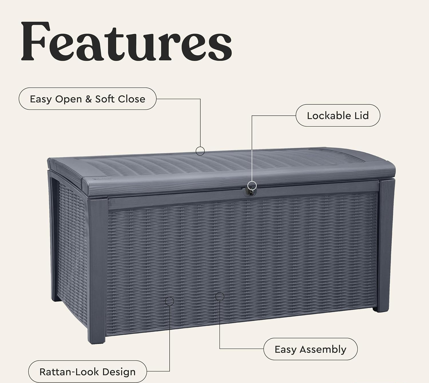 Contenitore da Esterno da 110  - Outdoor Furniture Bench recensione e prezzo