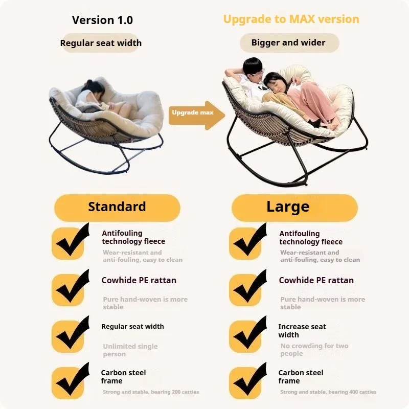 Sedia a dondolo da esterno in  - Outdoor Furniture Egg Chair recensione e prezzo