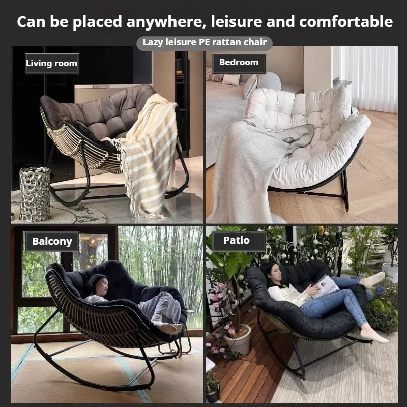 Sedia a dondolo da esterno in  - Outdoor Furniture Egg Chair recensione e prezzo