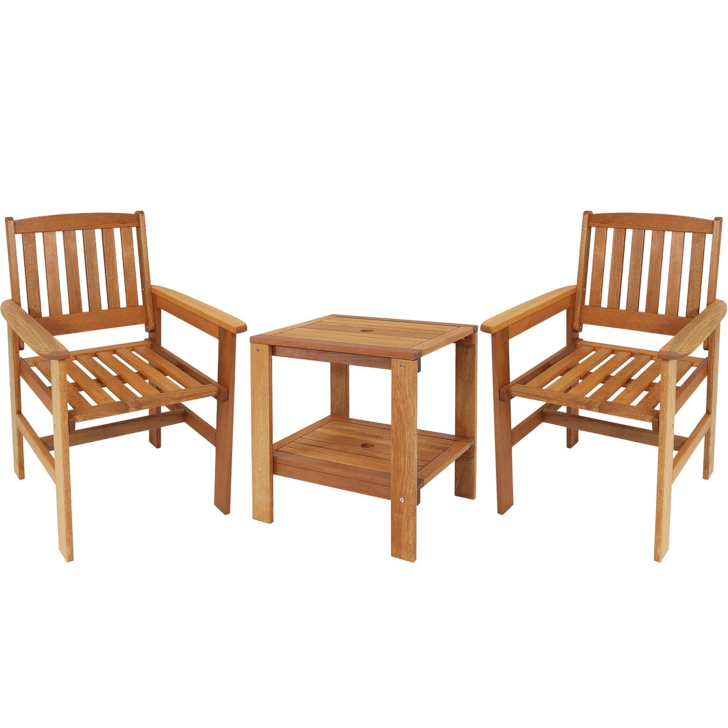 Set da Patio in Legno 3 Pezzi: - Outdoor Furniture Oil Teak recensione e prezzo