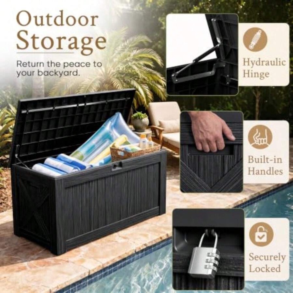 Contenitore da Esterno da 120  - Outdoor Furniture Bench recensione e prezzo