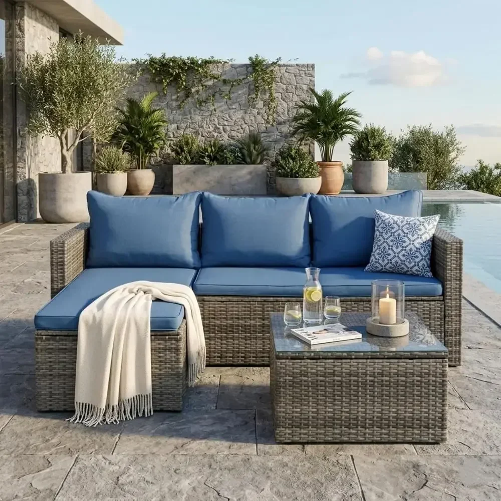 Set di Mobili da Esterno in Vi - Outdoor Furniture With Fire Pit recensione e prezzo